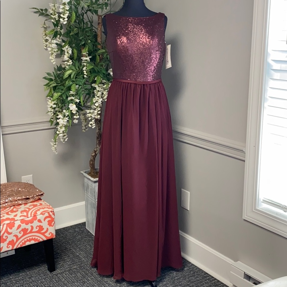Wine Bridesmaid/formal/prom dress